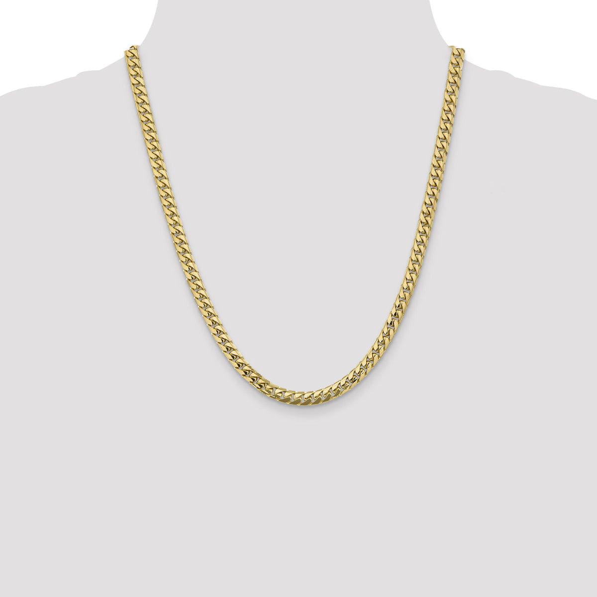 10K 5.5mm Solid Miami Cuban Chain-10DCU180-22