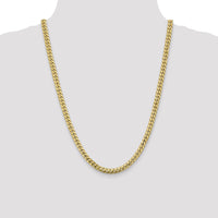 10K 5.5mm Solid Miami Cuban Chain-10DCU180-24