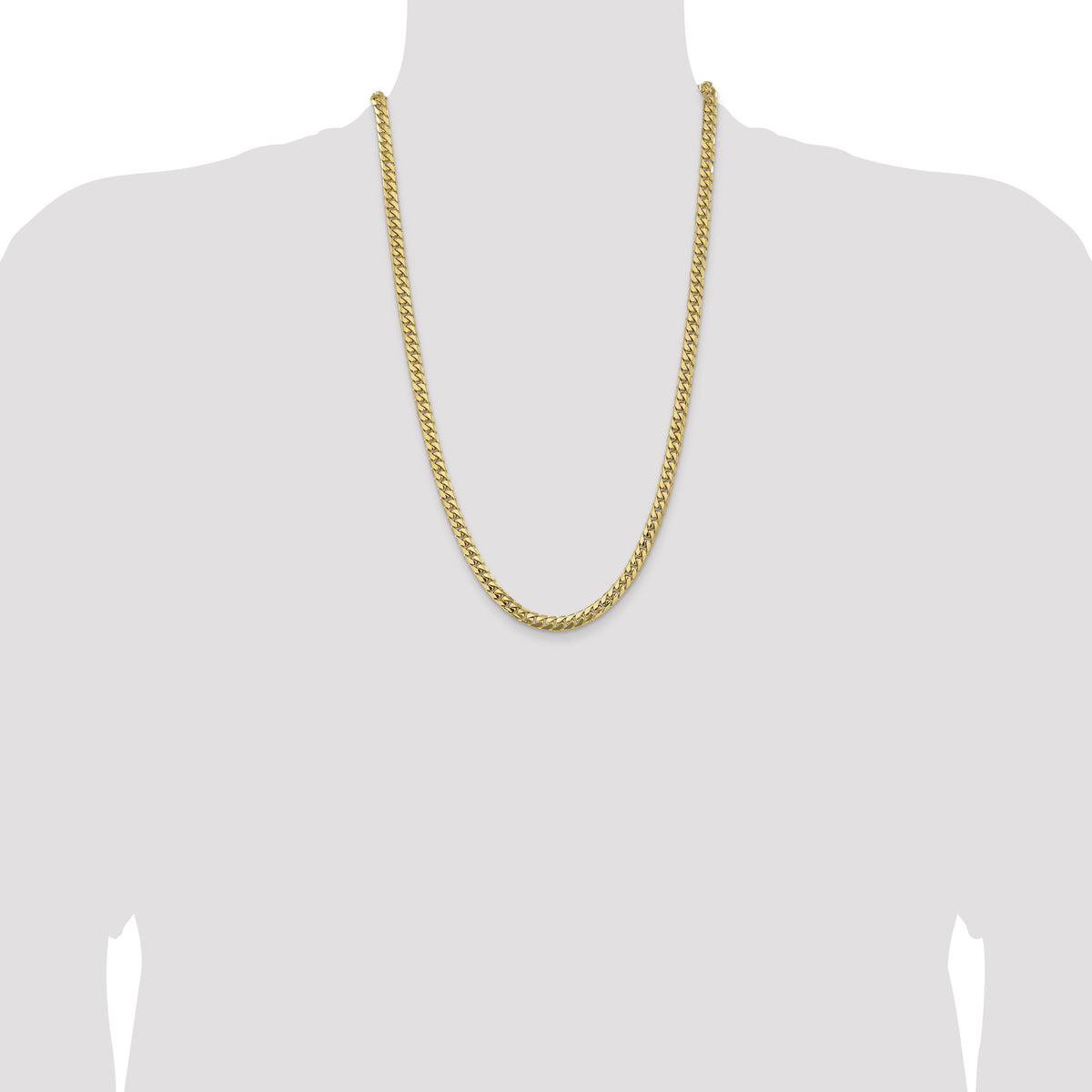 10K 5.5mm Solid Miami Cuban Chain-10DCU180-26