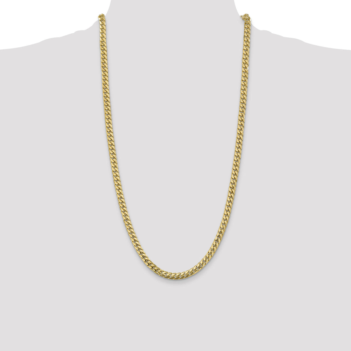 10K 5.5mm Solid Miami Cuban Chain-10DCU180-28