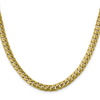 10K 6.25mm Solid Miami Cuban Chain-10DCU200-24