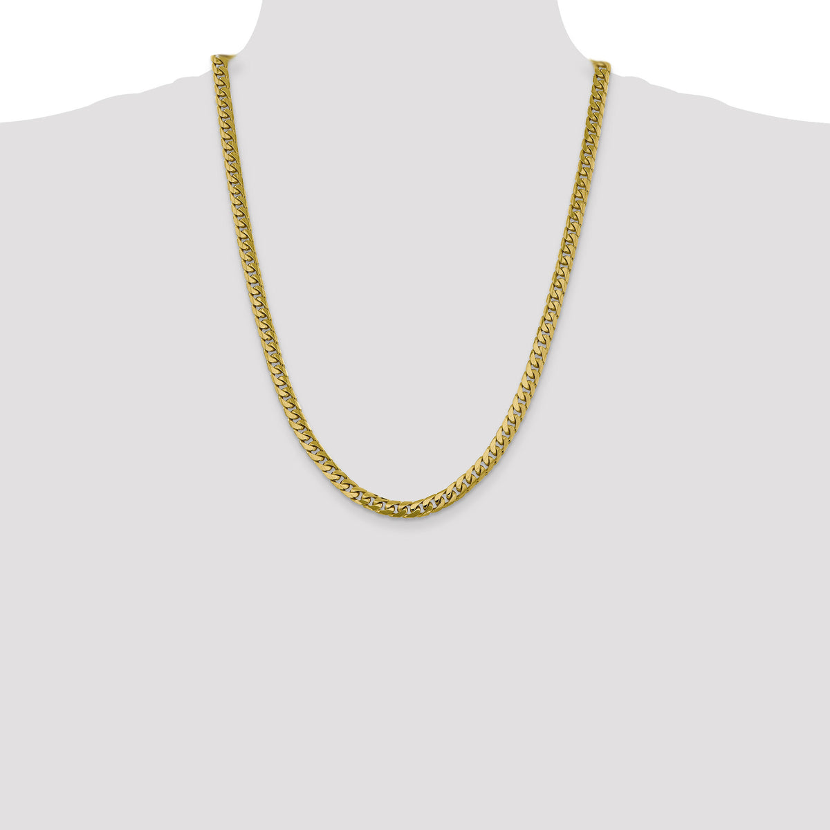 10K 6.25mm Solid Miami Cuban Chain-10DCU200-24