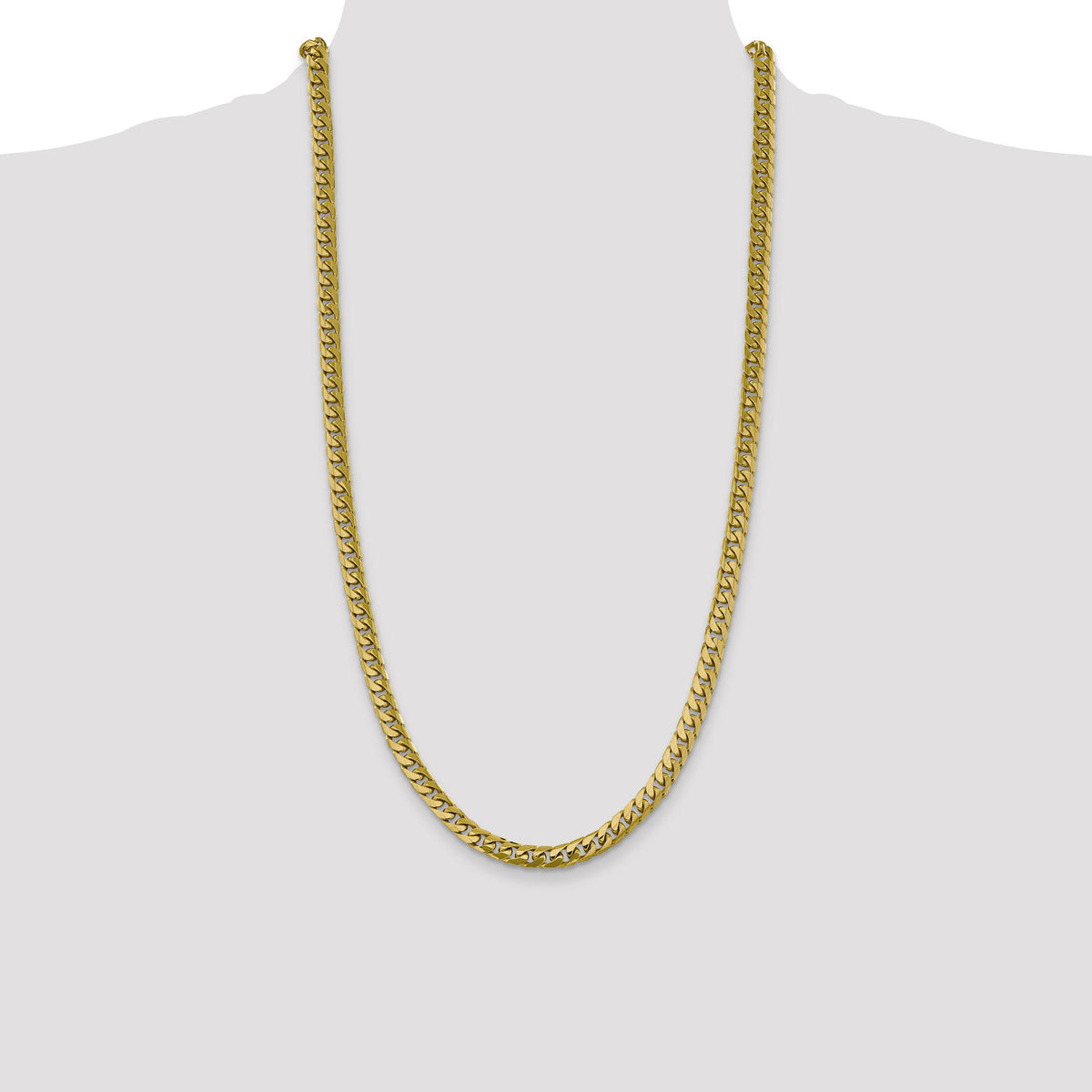10K 6.25mm Solid Miami Cuban Chain-10DCU200-28