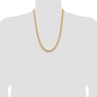 10K 6.75mm Solid Miami Cuban Chain-10DCU220-24