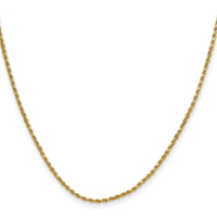 10k 2mm Semi-solid D/C Rope Chain-10DH014-18