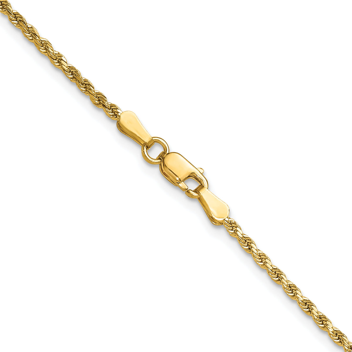 10k 2mm Semi-solid D/C Rope Chain-10DH014-16