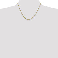 10k 2mm Semi-solid D/C Rope Chain-10DH014-18