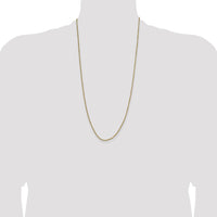10k 2mm Semi-solid D/C Rope Chain-10DH014-28