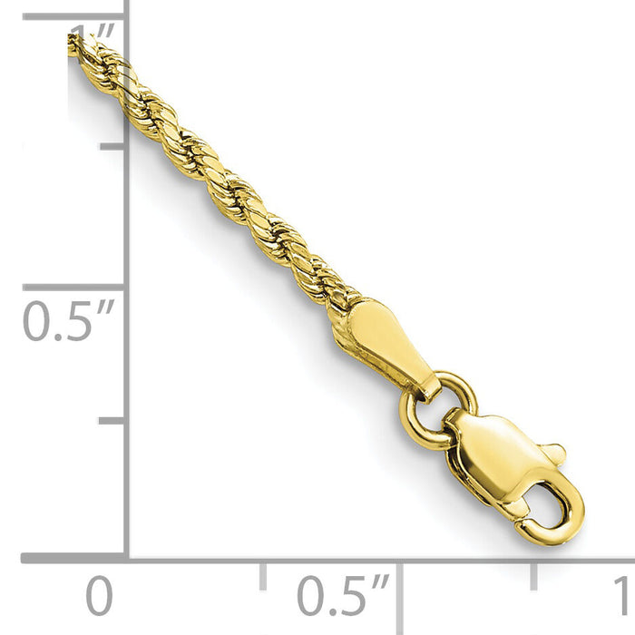 10k 2mm Semi-solid D/C Rope Chain-10DH014-8