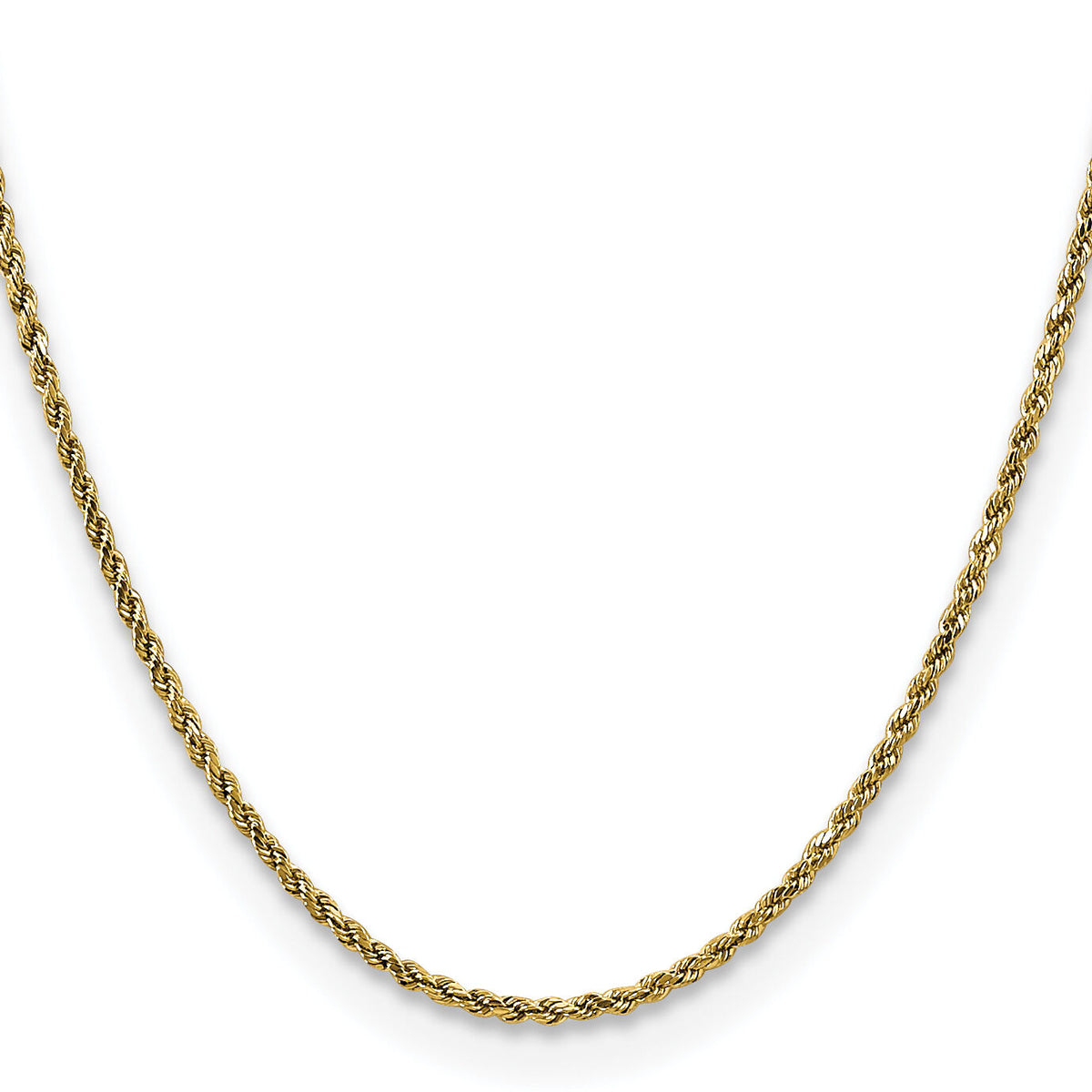 10k 2.25mm Semi-solid D/C Rope Chain-10DH016-16
