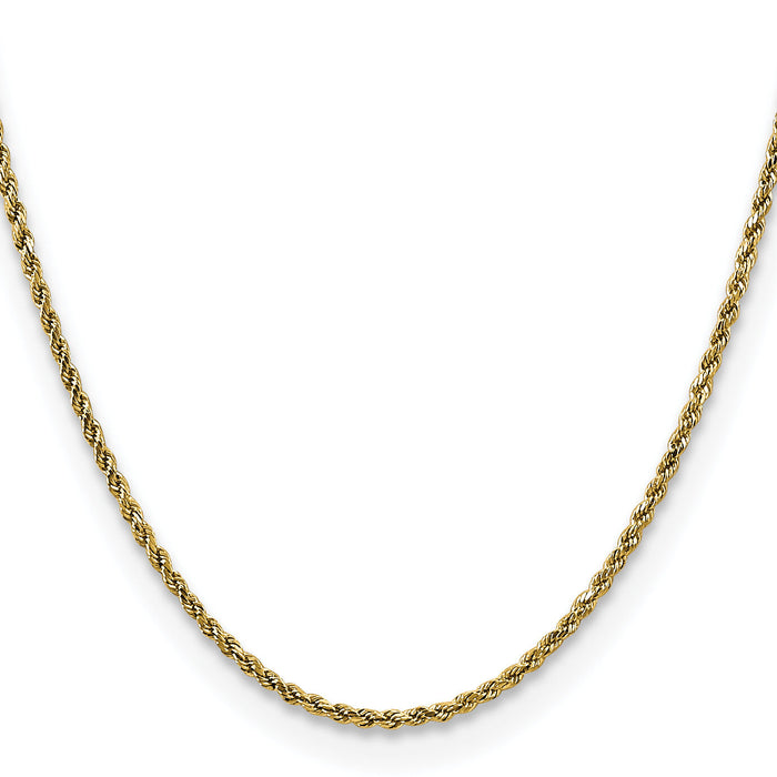 10k 2.25mm Semi-solid D/C Rope Chain-10DH016-28
