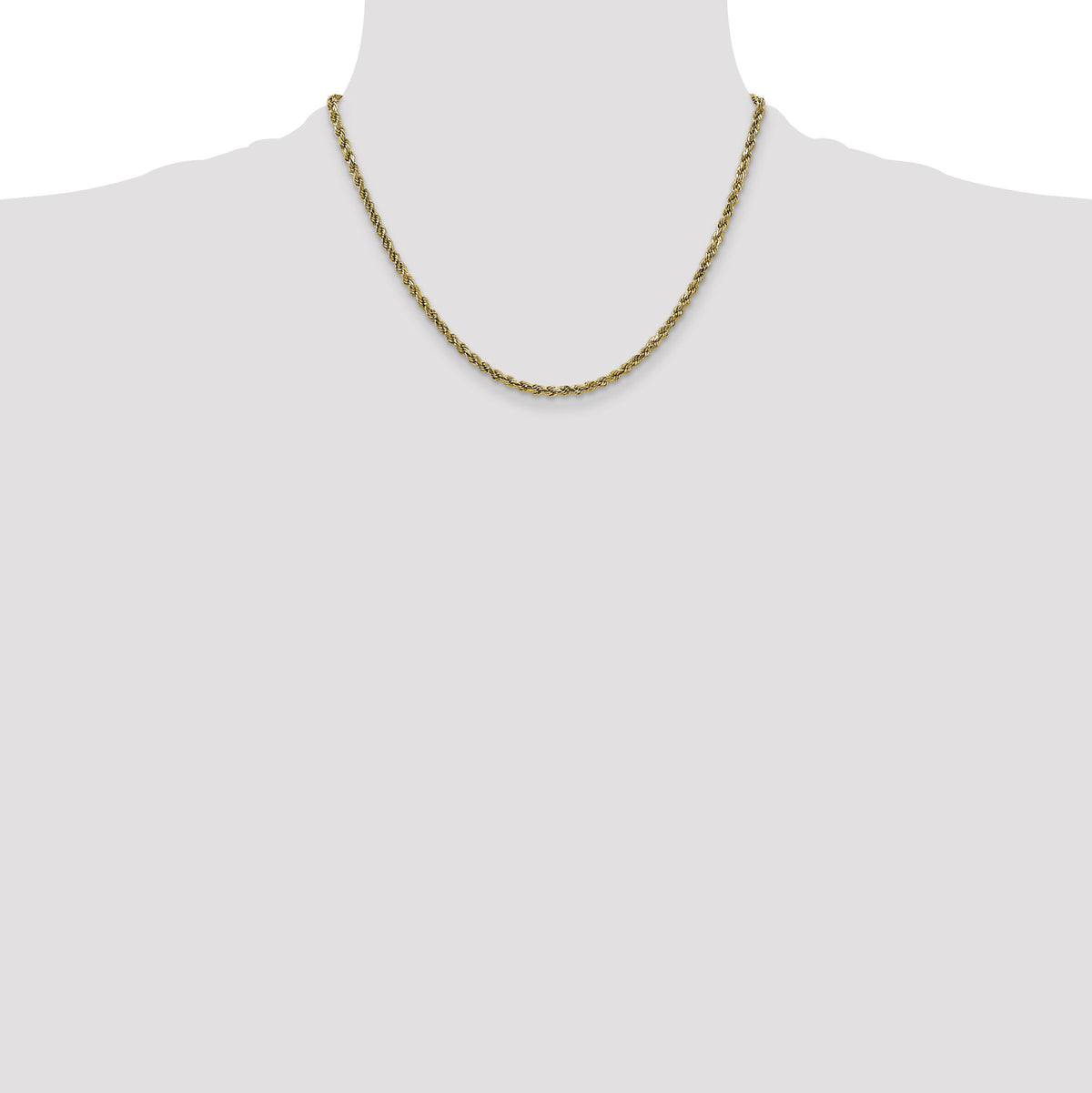 10k 2.25mm Semi-solid D/C Rope Chain-10DH016-18