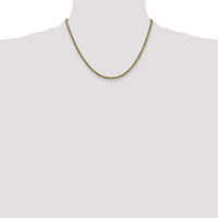 10k 2.25mm Semi-solid D/C Rope Chain-10DH016-18