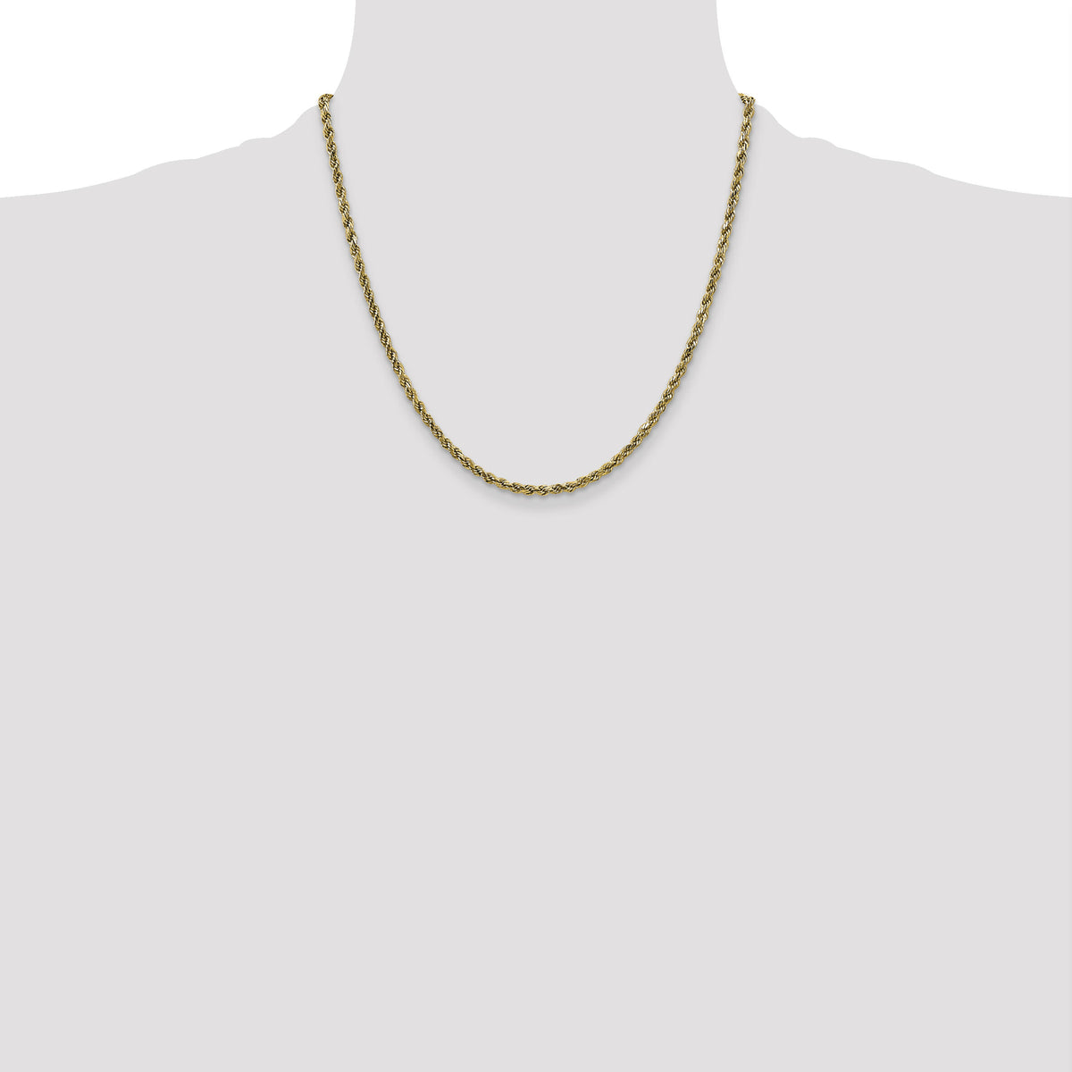 10k 2.25mm Semi-solid D/C Rope Chain-10DH016-20