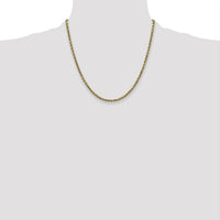 10k 2.25mm Semi-solid D/C Rope Chain-10DH016-20
