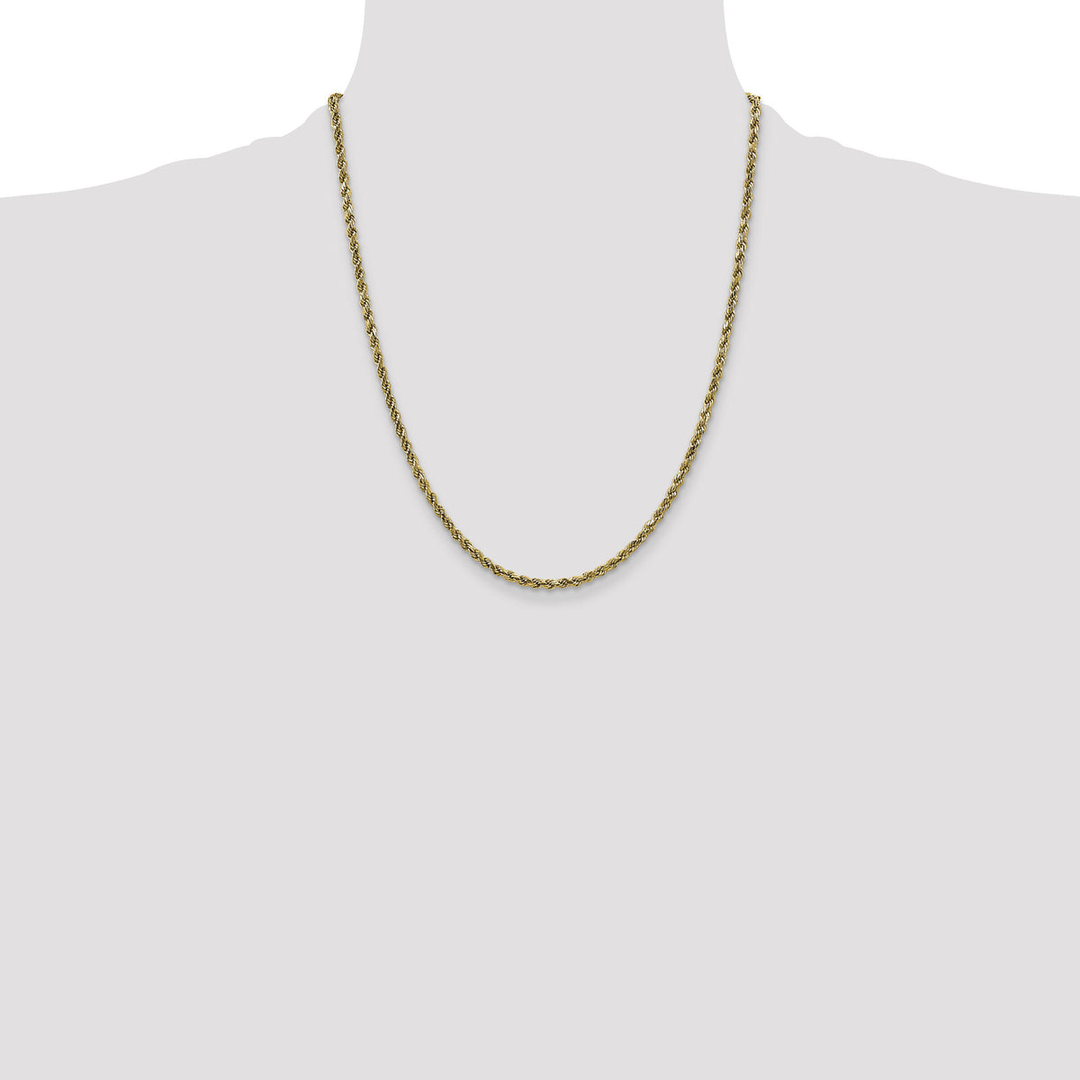 10k 2.25mm Semi-solid D/C Rope Chain-10DH016-22