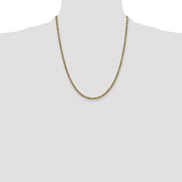 10k 2.25mm Semi-solid D/C Rope Chain-10DH016-22