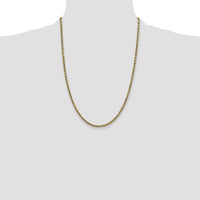 10k 2.25mm Semi-solid D/C Rope Chain-10DH016-24