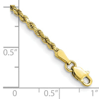 10k 2.25mm Semi-solid D/C Rope Chain-10DH016-7