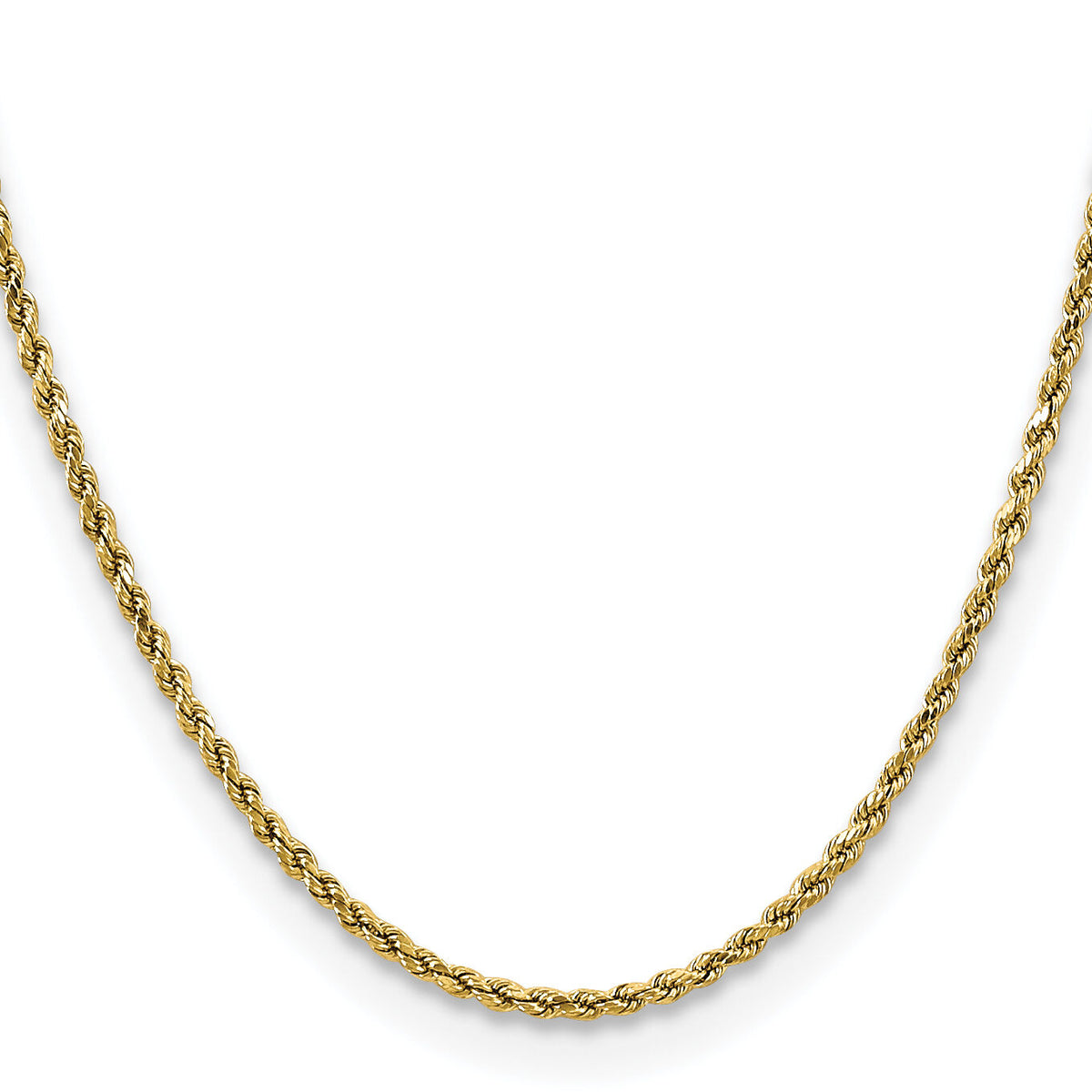 10k 2.5mm Semi-solid D/C Rope Chain-10DH018-24
