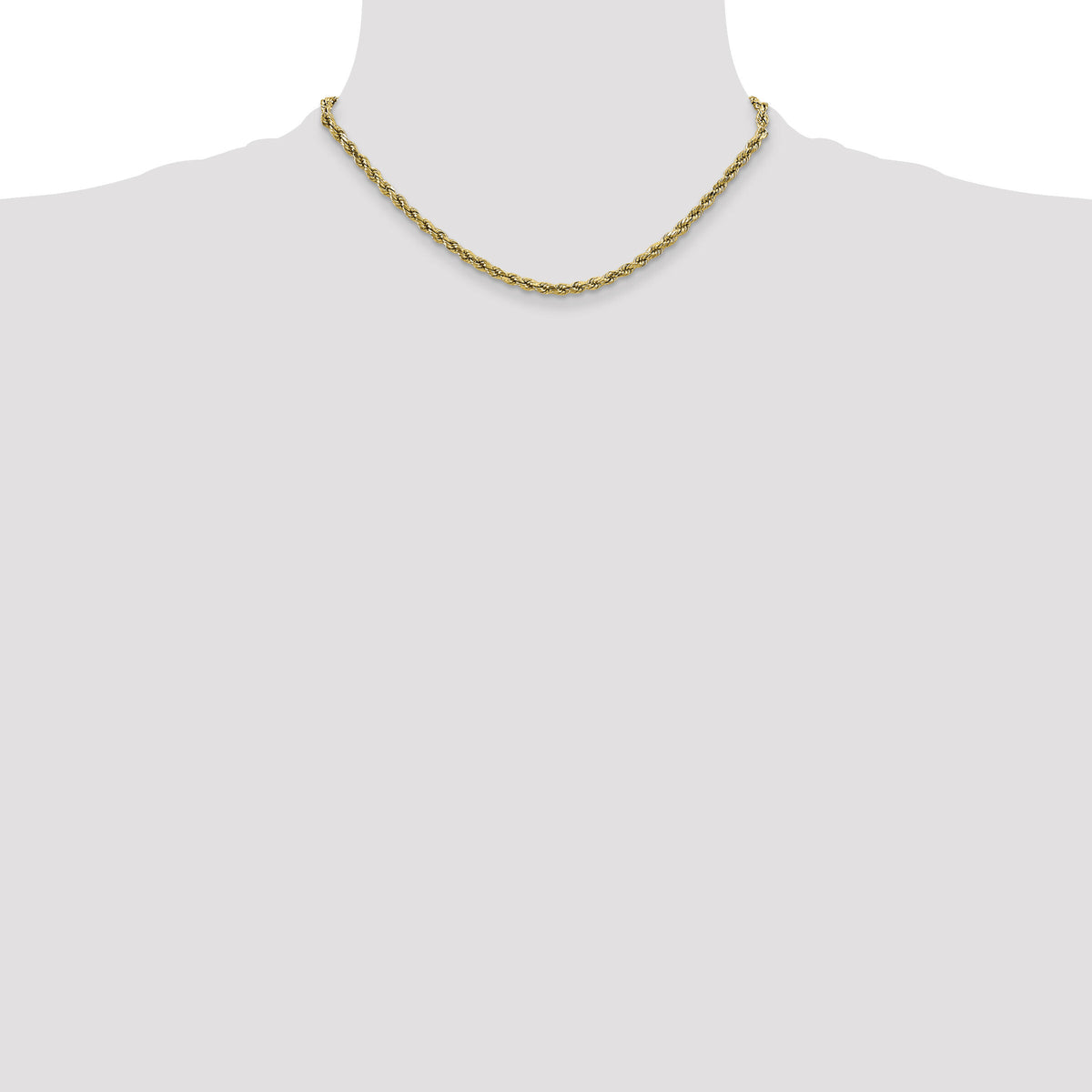 10k 2.5mm Semi-solid D/C Rope Chain-10DH018-16