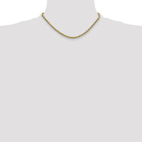 10k 2.5mm Semi-solid D/C Rope Chain-10DH018-16