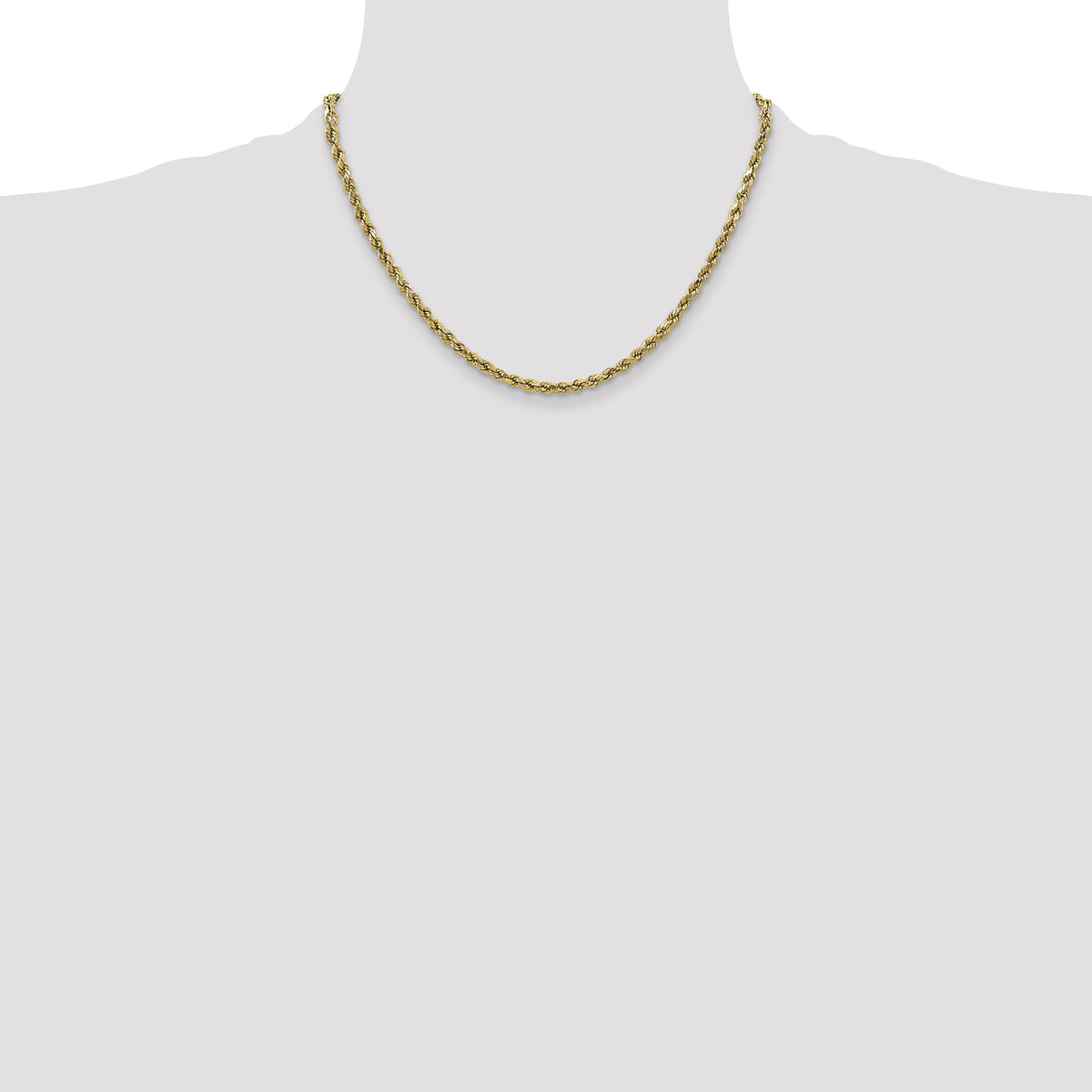 10k 2.5mm Semi-solid D/C Rope Chain-10DH018-18