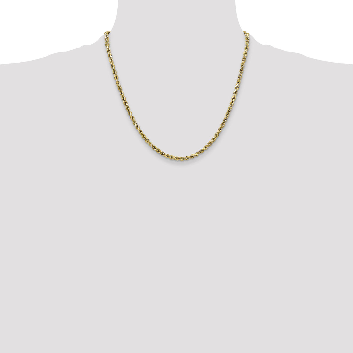 10k 2.5mm Semi-solid D/C Rope Chain-10DH018-20