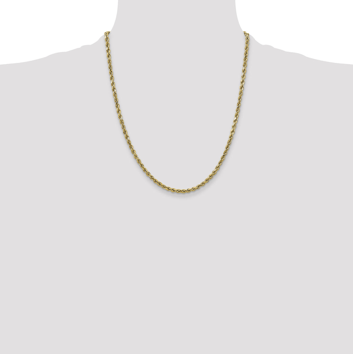 10k 2.5mm Semi-solid D/C Rope Chain-10DH018-22