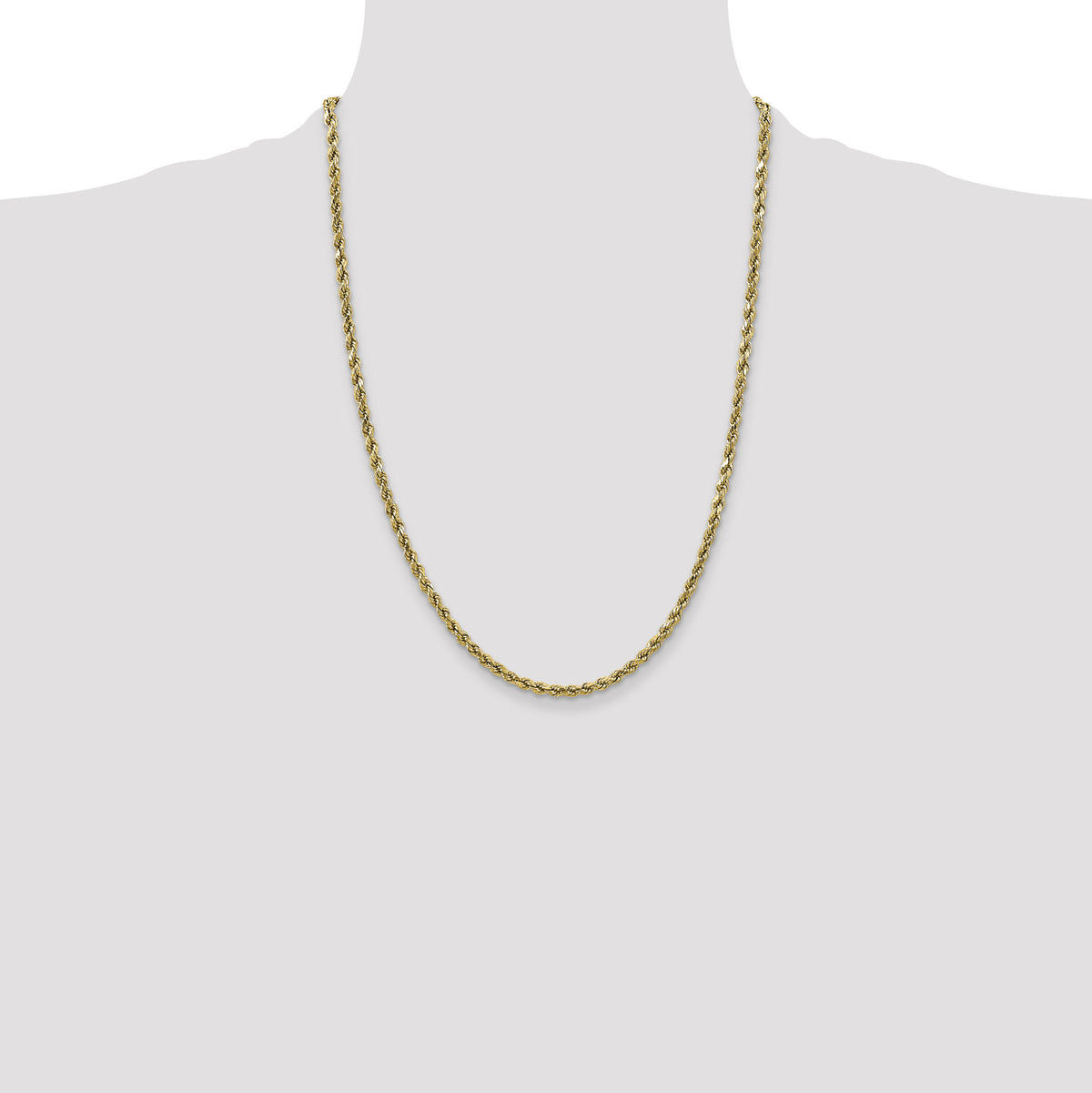 10k 2.5mm Semi-solid D/C Rope Chain-10DH018-24