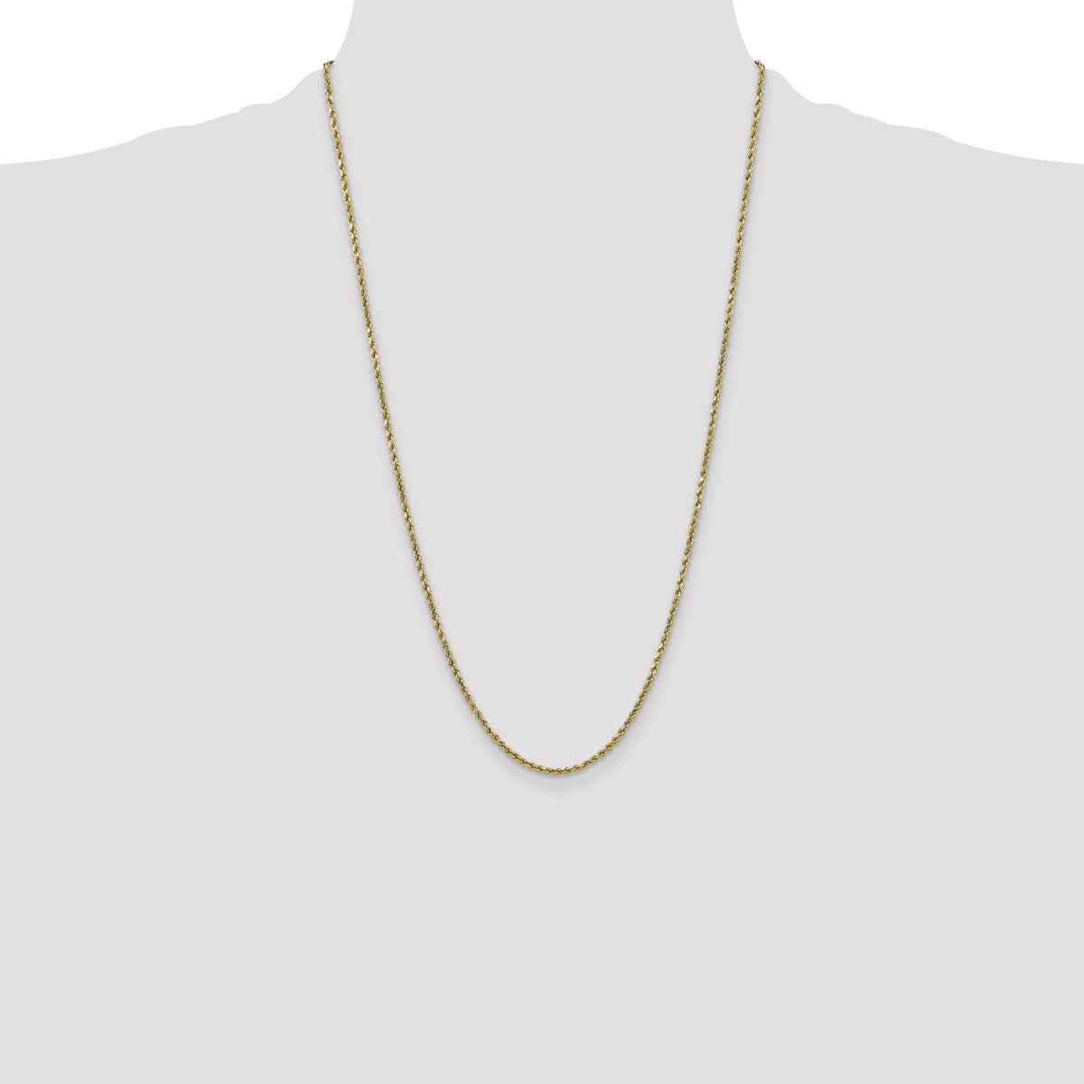10k 2.5mm Semi-solid D/C Rope Chain-10DH018-26