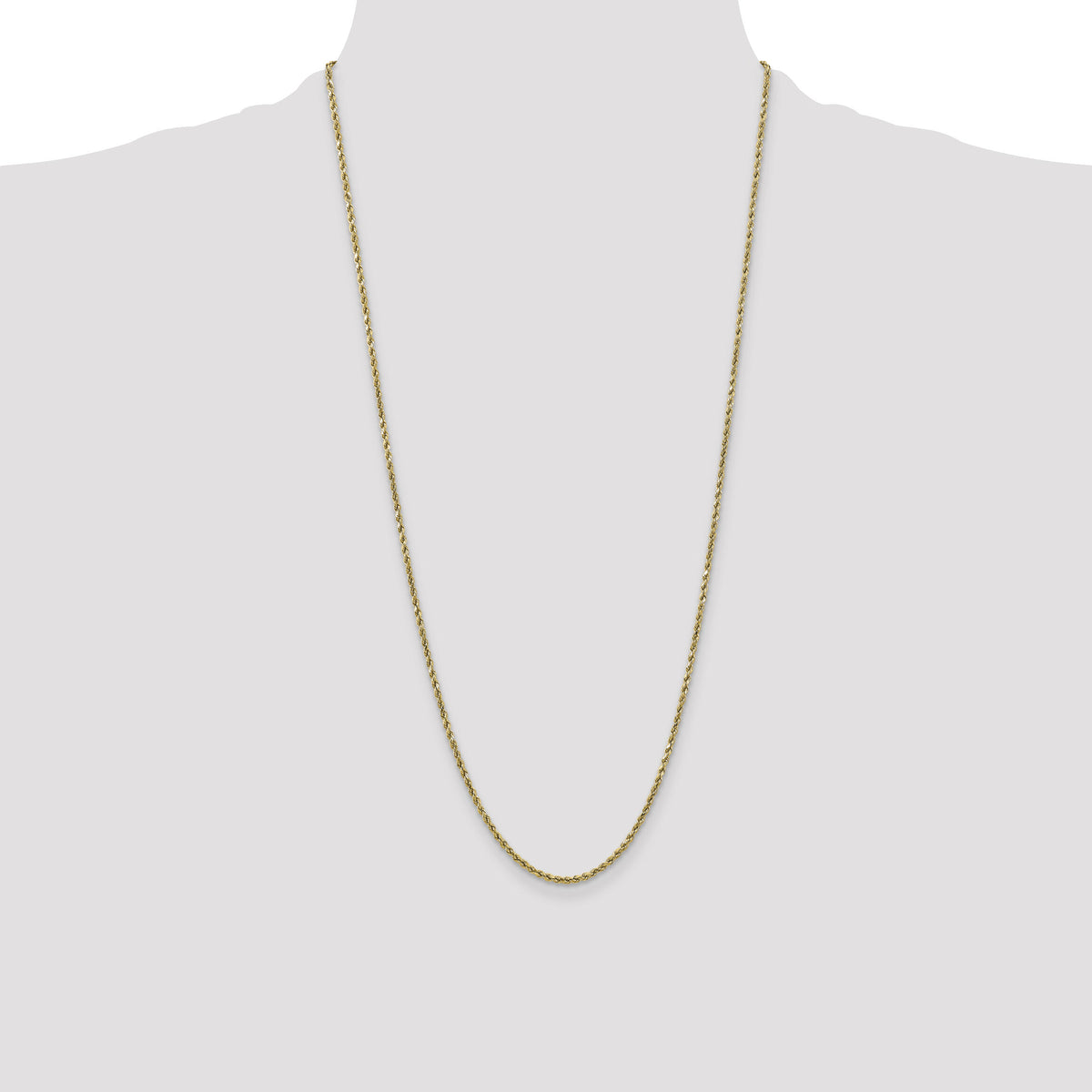 10k 2.5mm Semi-solid D/C Rope Chain-10DH018-28
