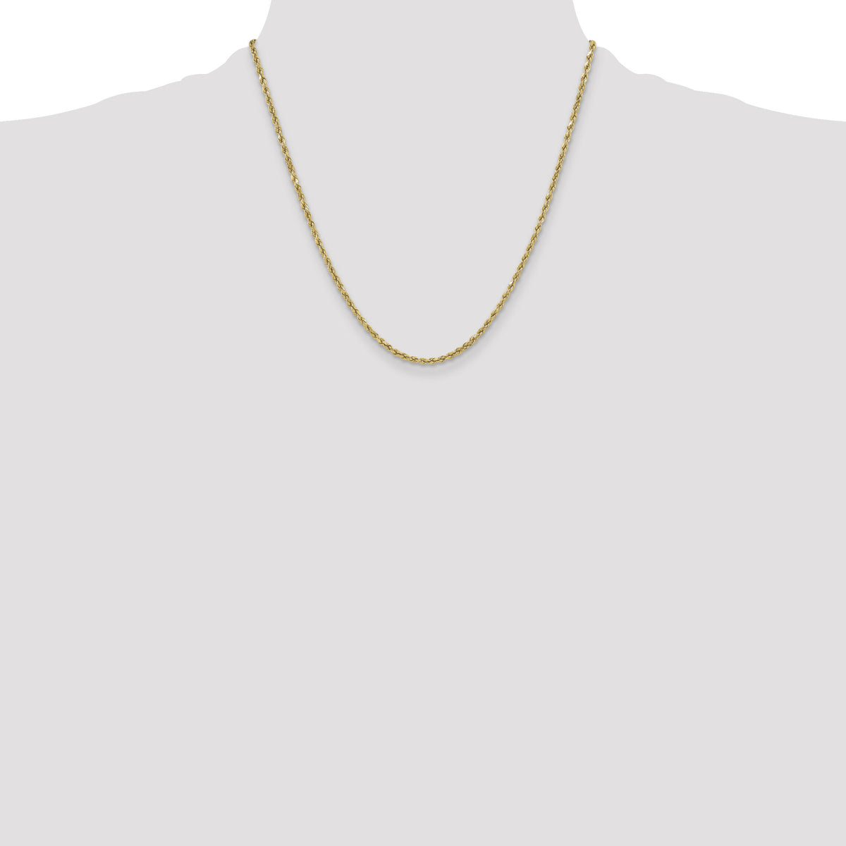 10k 3mm Semi-solid D/C Rope Chain-10DH021-20