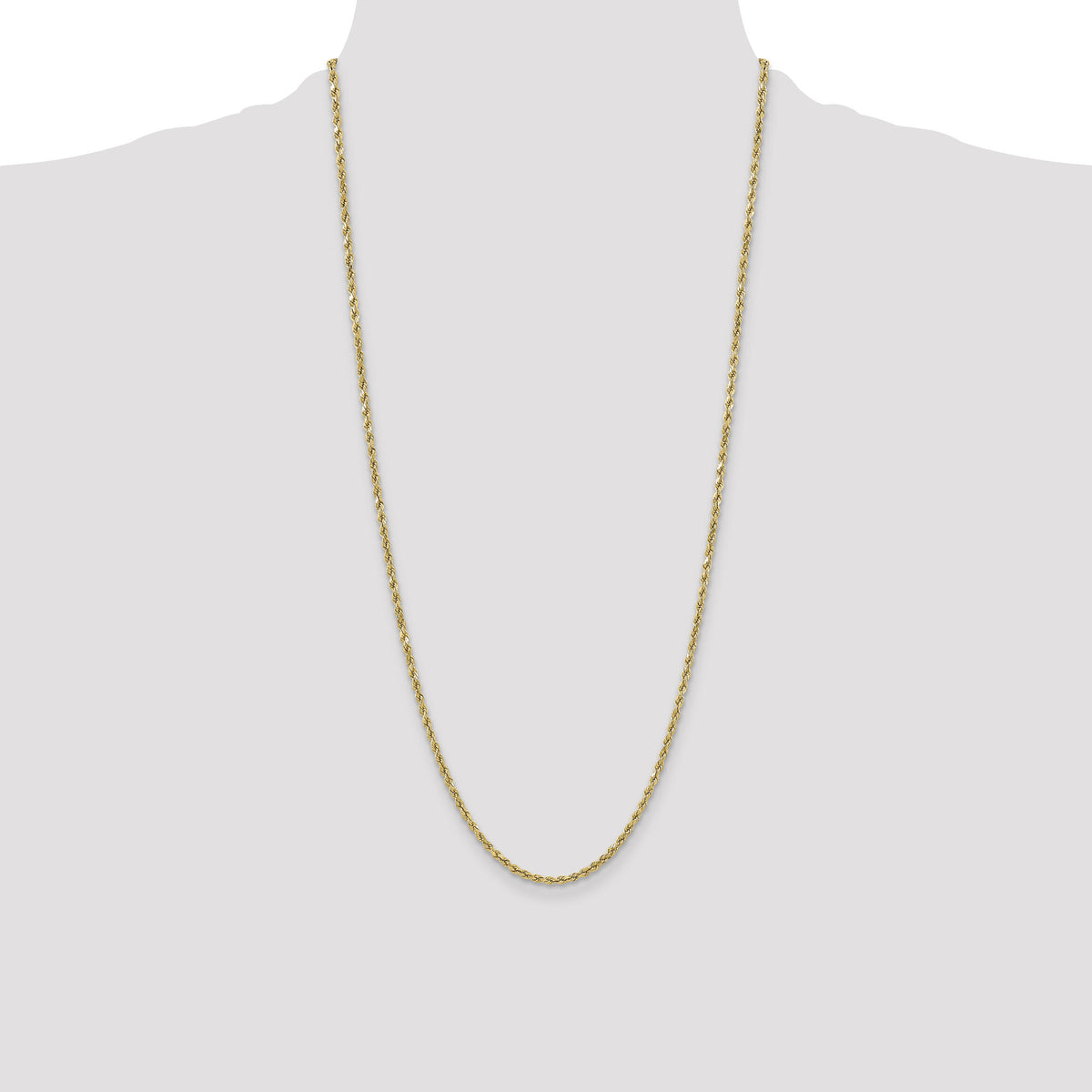 10k 3mm Semi-solid D/C Rope Chain-10DH021-28