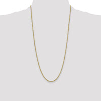 10k 3mm Semi-solid D/C Rope Chain-10DH021-28