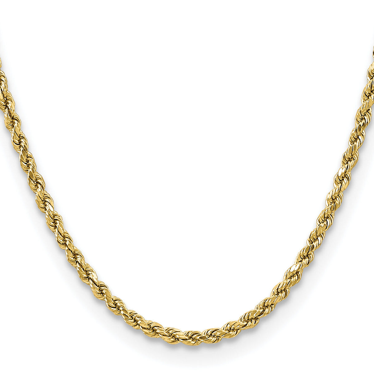 10k 3.5mm Semi-solid D/C Rope Chain-10DH025-16