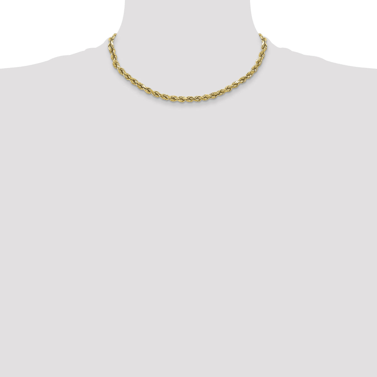 10k 3.5mm Semi-solid D/C Rope Chain-10DH025-16
