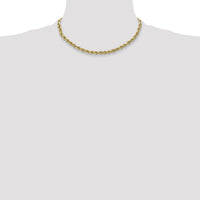 10k 3.5mm Semi-solid D/C Rope Chain-10DH025-16