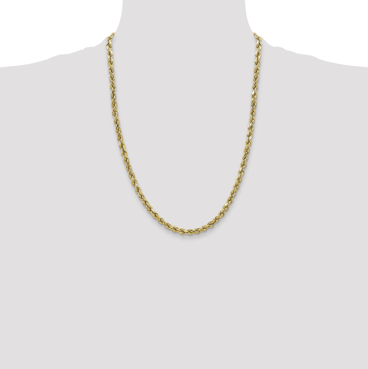 10k 3.5mm Semi-solid D/C Rope Chain-10DH025-24