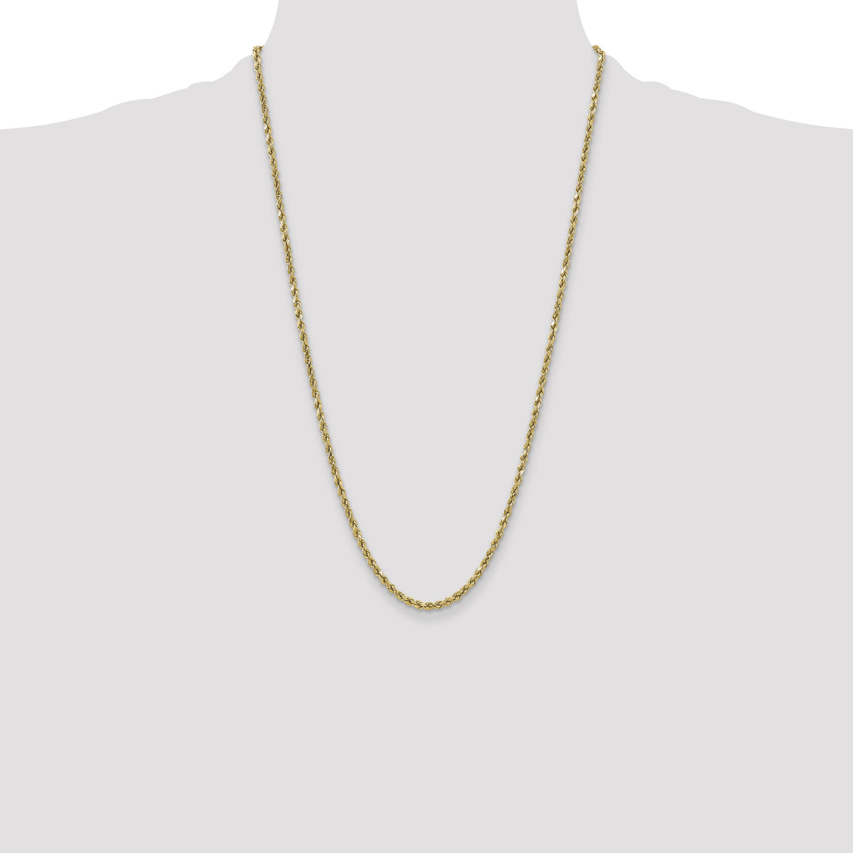 10k 3.5mm Semi-solid D/C Rope Chain-10DH025-26