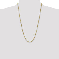 10k 3.5mm Semi-solid D/C Rope Chain-10DH025-26