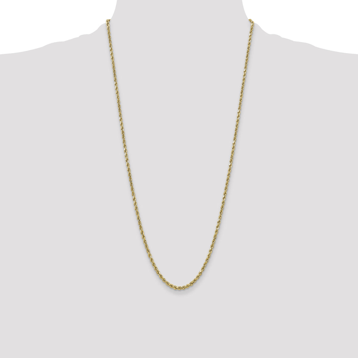 10k 3.5mm Semi-solid D/C Rope Chain-10DH025-28