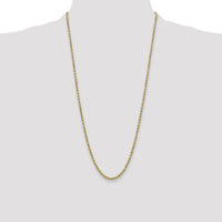 10k 3.5mm Semi-solid D/C Rope Chain-10DH025-28