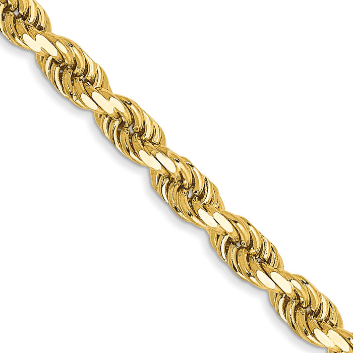 10k 3.5mm Semi-solid D/C Rope Chain-10DH025-16