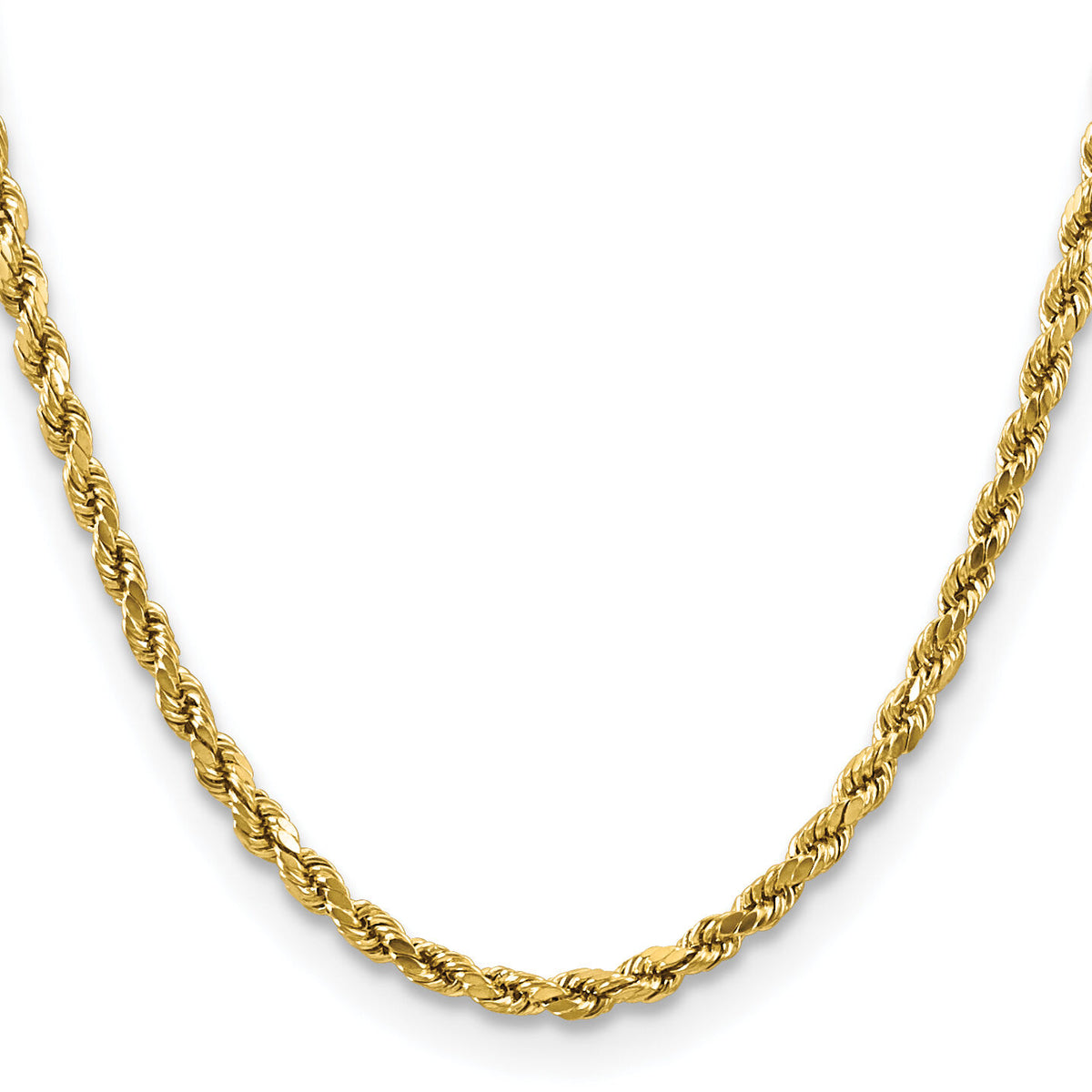 10k 4mm Semi-solid D/C Rope Chain-10DH030-26