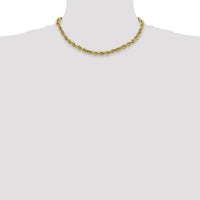 10k 4mm Semi-solid D/C Rope Chain-10DH030-16