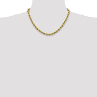 10k 4mm Semi-solid D/C Rope Chain-10DH030-18