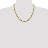 10k 4mm Semi-solid D/C Rope Chain-10DH030-20