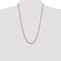 10k 4mm Semi-solid D/C Rope Chain-10DH030-26