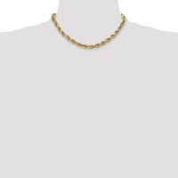 10k 4.9mm Semi-solid D/C Rope Chain-10DH035-16